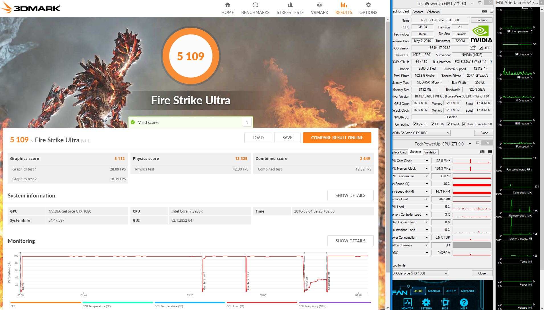 3dmark GTX 1080